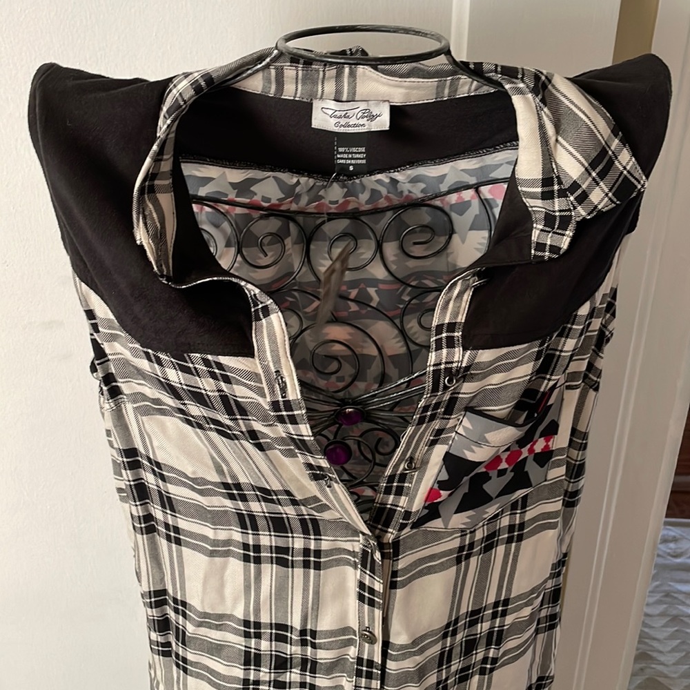 New with tags Tasha Polizzi long tunic vest